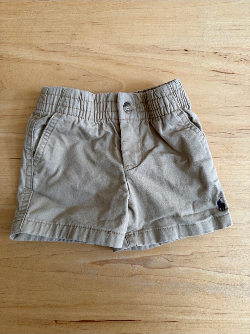 Ralph Lauren Kids Tan Elastic-Waist Shorts